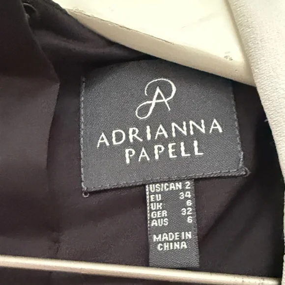 Adrianna Papell Dress Size 2 Style 012253060 Black and White Geometric - Picture 3 of 3